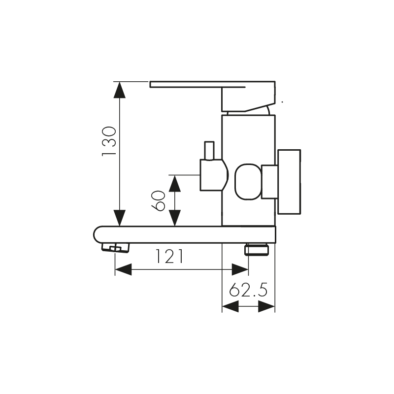 Смеситель для ванны Kaiser Arena 33022
