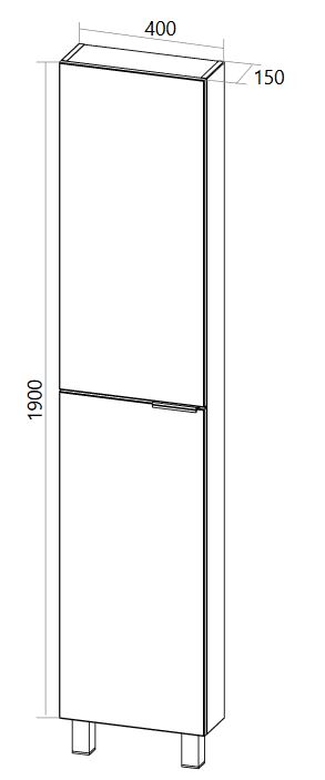 Пенал 1Marka Gaula 40Н 2д.Black