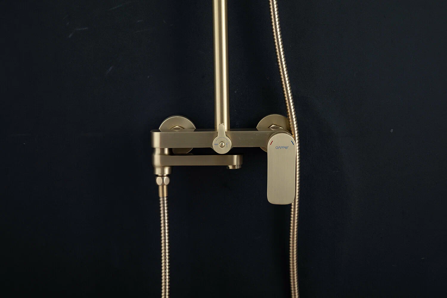 Душевая система Gappo G48-3 G2448-3 золотой сатин