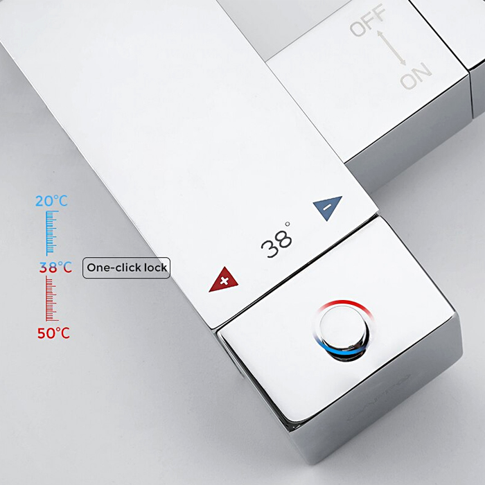 Встраиваемый гигиенический душ с термостатом Gappo G07 G7207-40