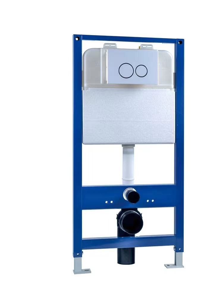 Инсталляция для подвесного унитаза EvaGold 545 кнопка белый глянец