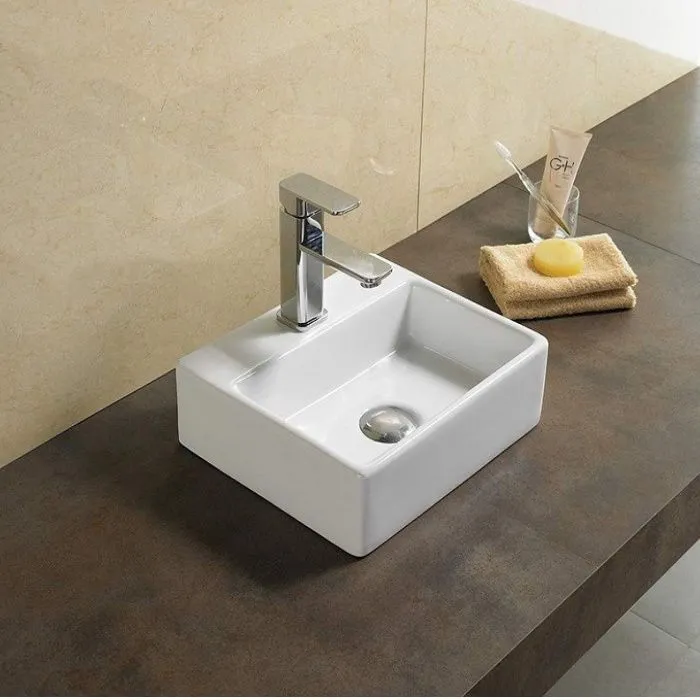 Подвесная/накладная раковина CeramaLux 33,5 N 9135 белая