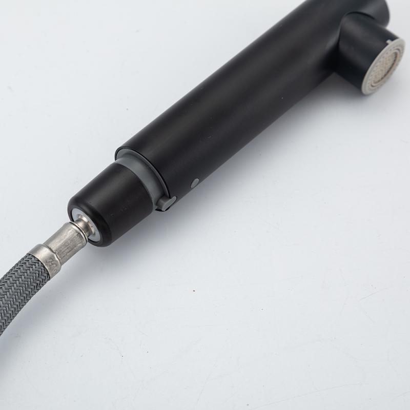 Вытяжной смеситель для кухни Frap H97 F6096-6 черный