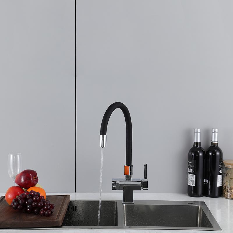 Смеситель для кухни с фильтром Gappo G95 G4395-30 хром