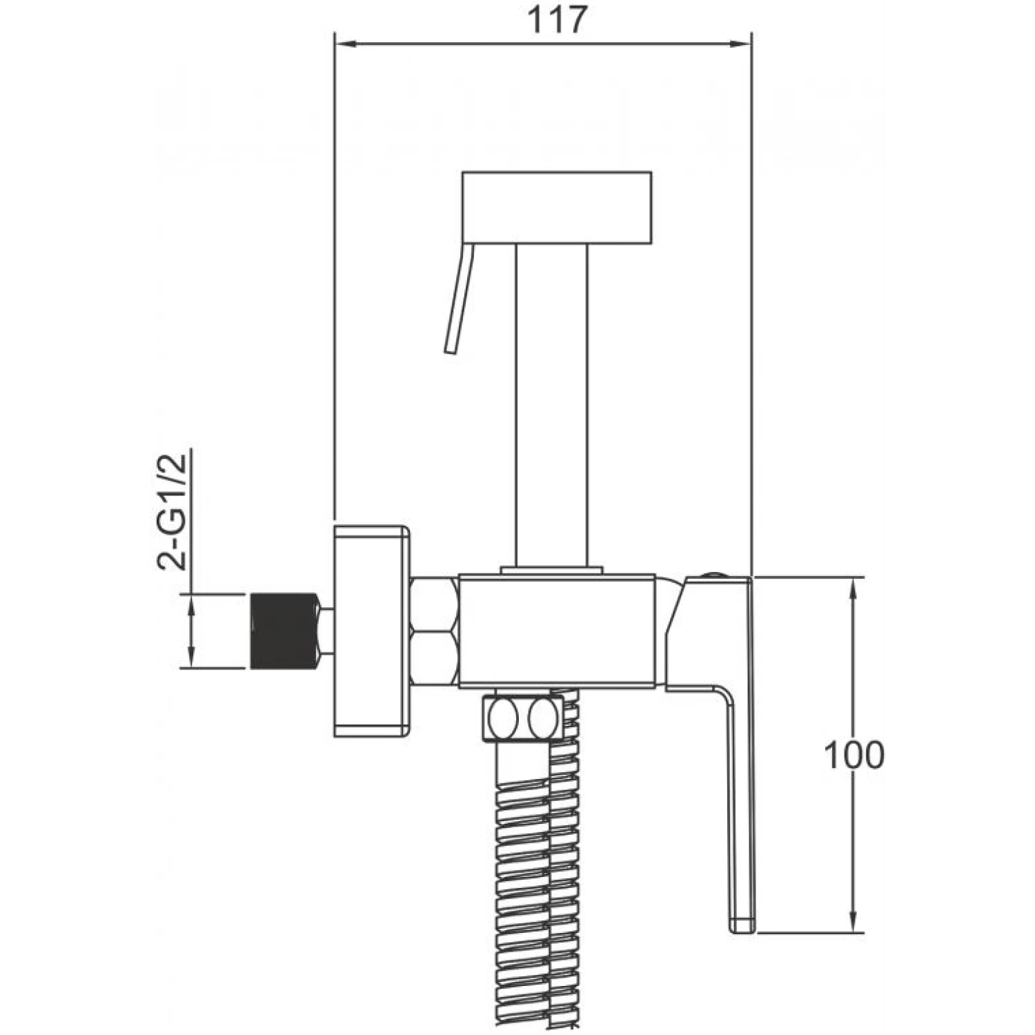Гигиенический душ Gappo G17-6 G2017-6 черный
