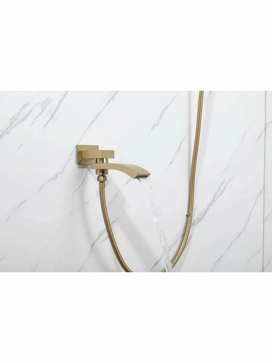 Встраиваемая душевая система Gappo G07 G7107-73 золотой сатин