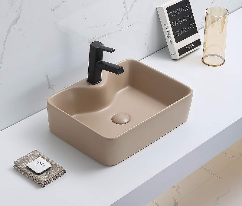 Накладная раковина CeramaLux 48 7291MC-1 капучино