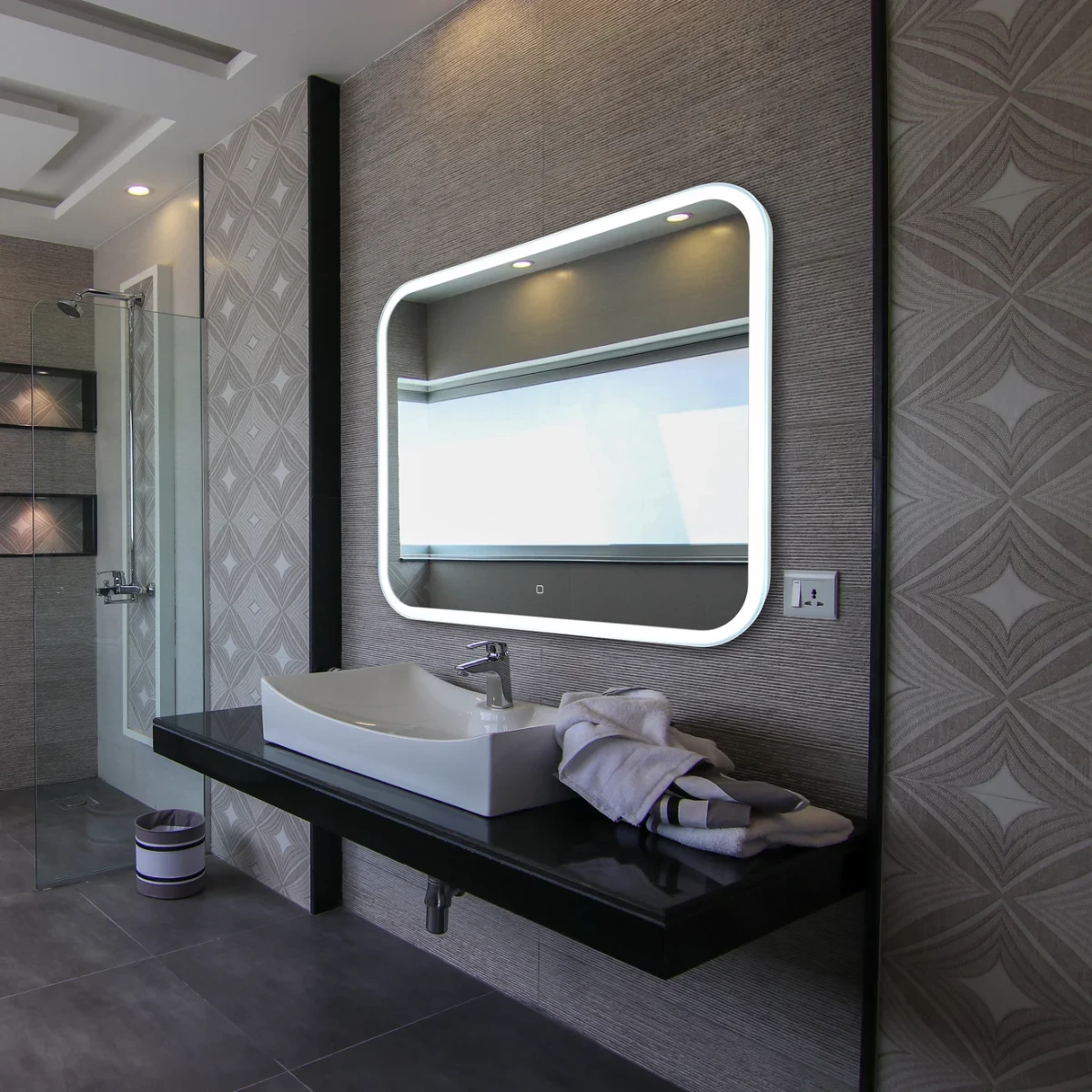 Зеркало с подсветкой и диммером Silver Mirrors Стив 100*80