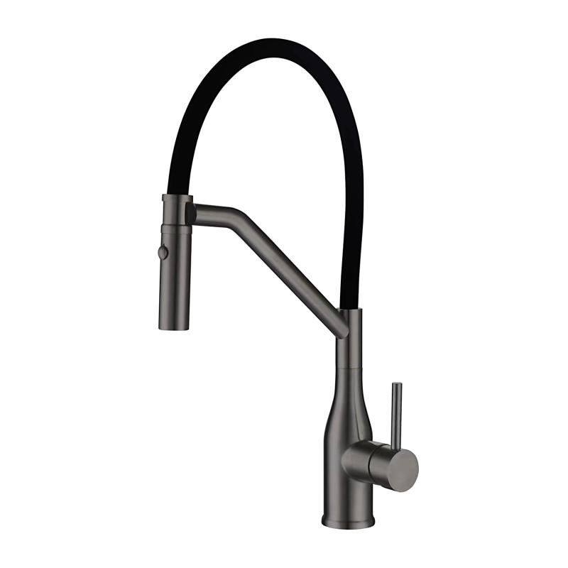 Смеситель для кухни Gappo G4098-19 оружейная сталь