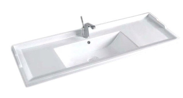 Полувстраиваемая раковина CeramaLux 121.5 N 840-120 белая