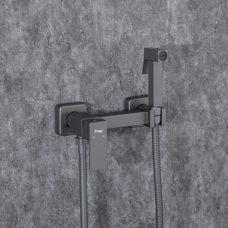 Гигиенический душ Frap F7504-9 оружейная сталь