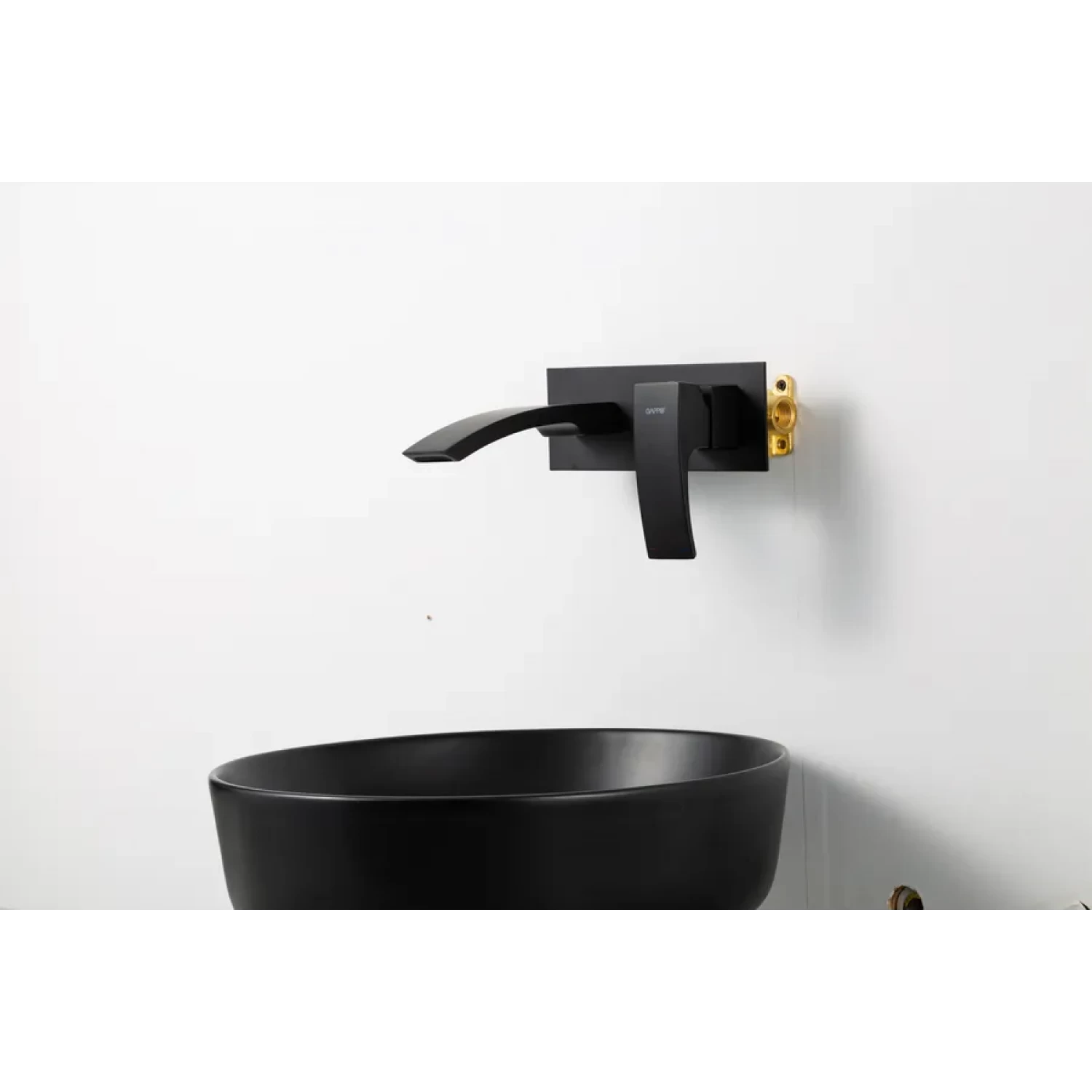 Встраиваемый смеситель для раковины Gappo G07-6 G1007-26 черный