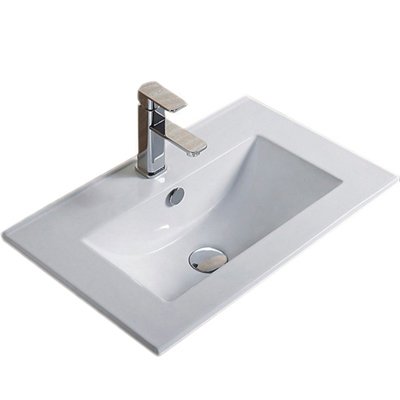 Полувстраиваемая раковина CeramaLux 91,5 N YJ807-90 белая