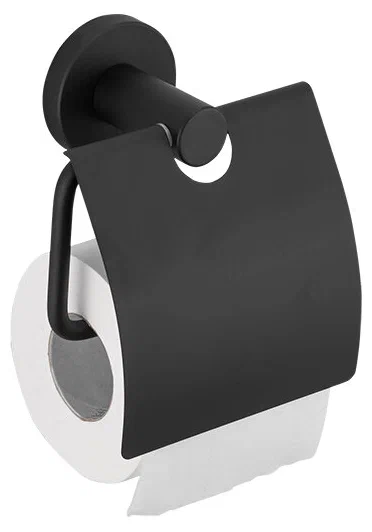 Черный держатель туалетной бумаги Frap F30203