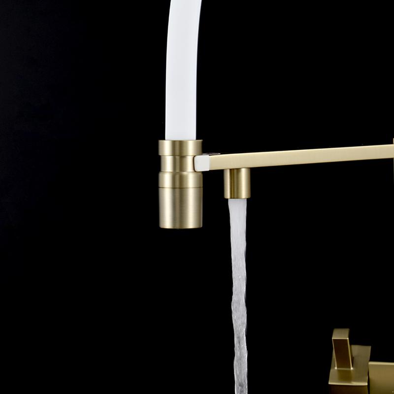 Смеситель для кухни с фильтром Gappo G95 G4395-53 золотой сатин