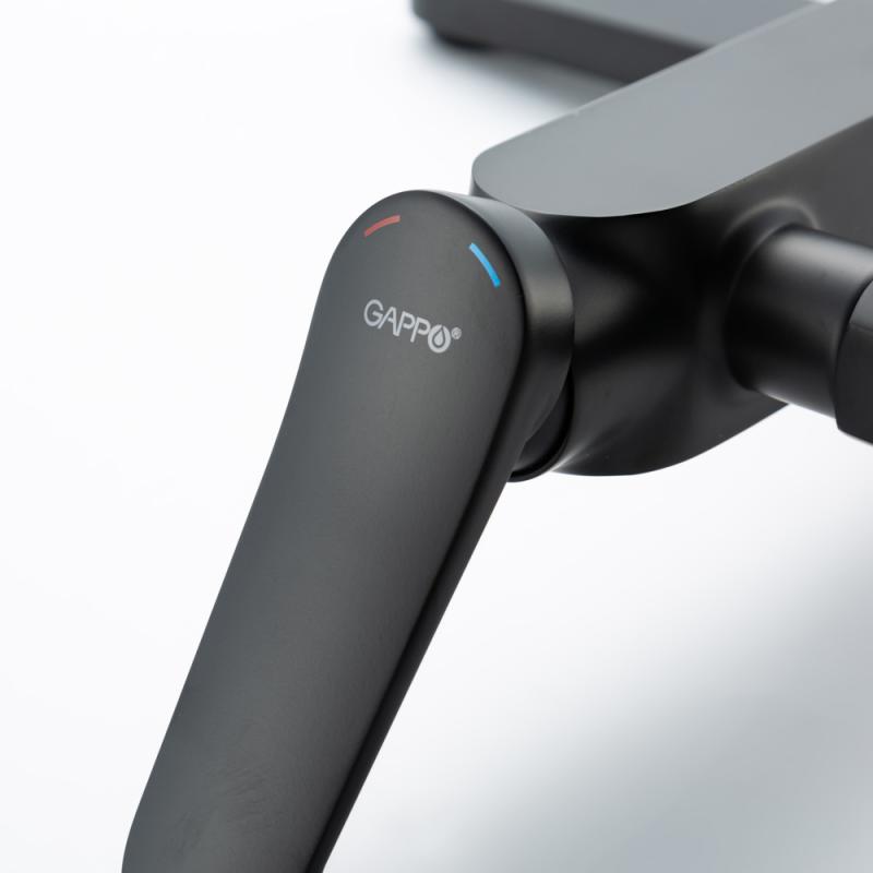 Смеситель для ванны Gappo G10-6 G3210-6 черный