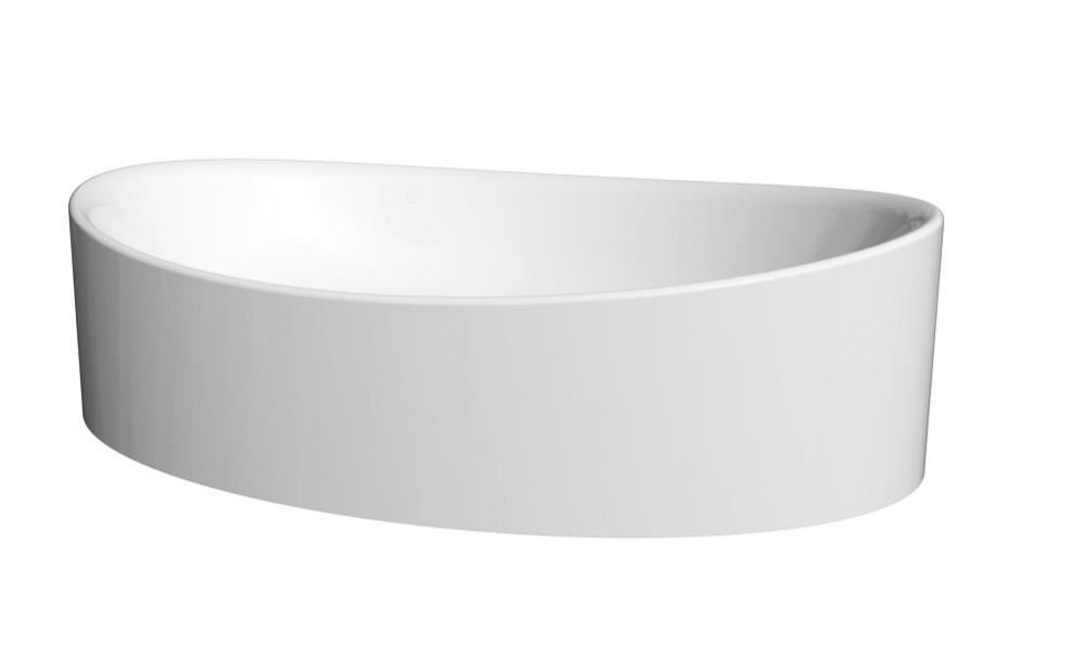 Накладная раковина Marka One Roll 53 Polytitan на столешницу