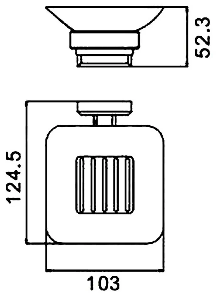 Мыльница Gappo G38 G3802 хром