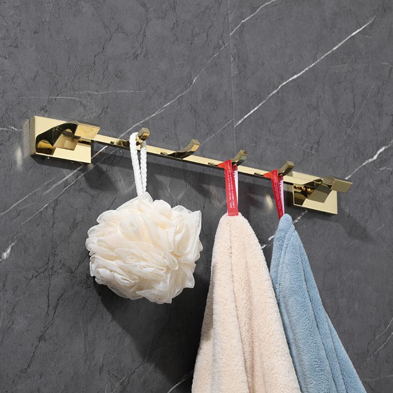 Планка с 4-мя крючками Gappo G07-3 G0716-43 золото