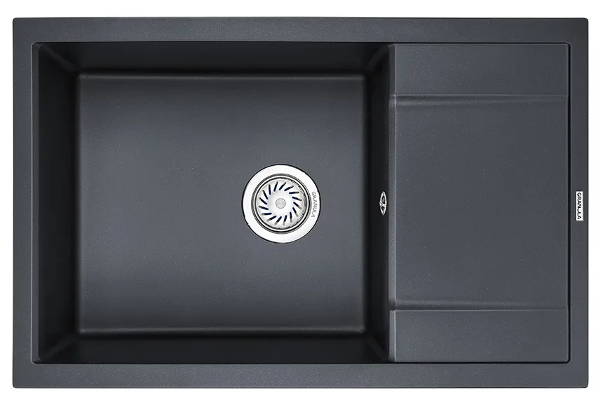 Кухонная мойка Granula GR-7805 Шварц (черный металлик)