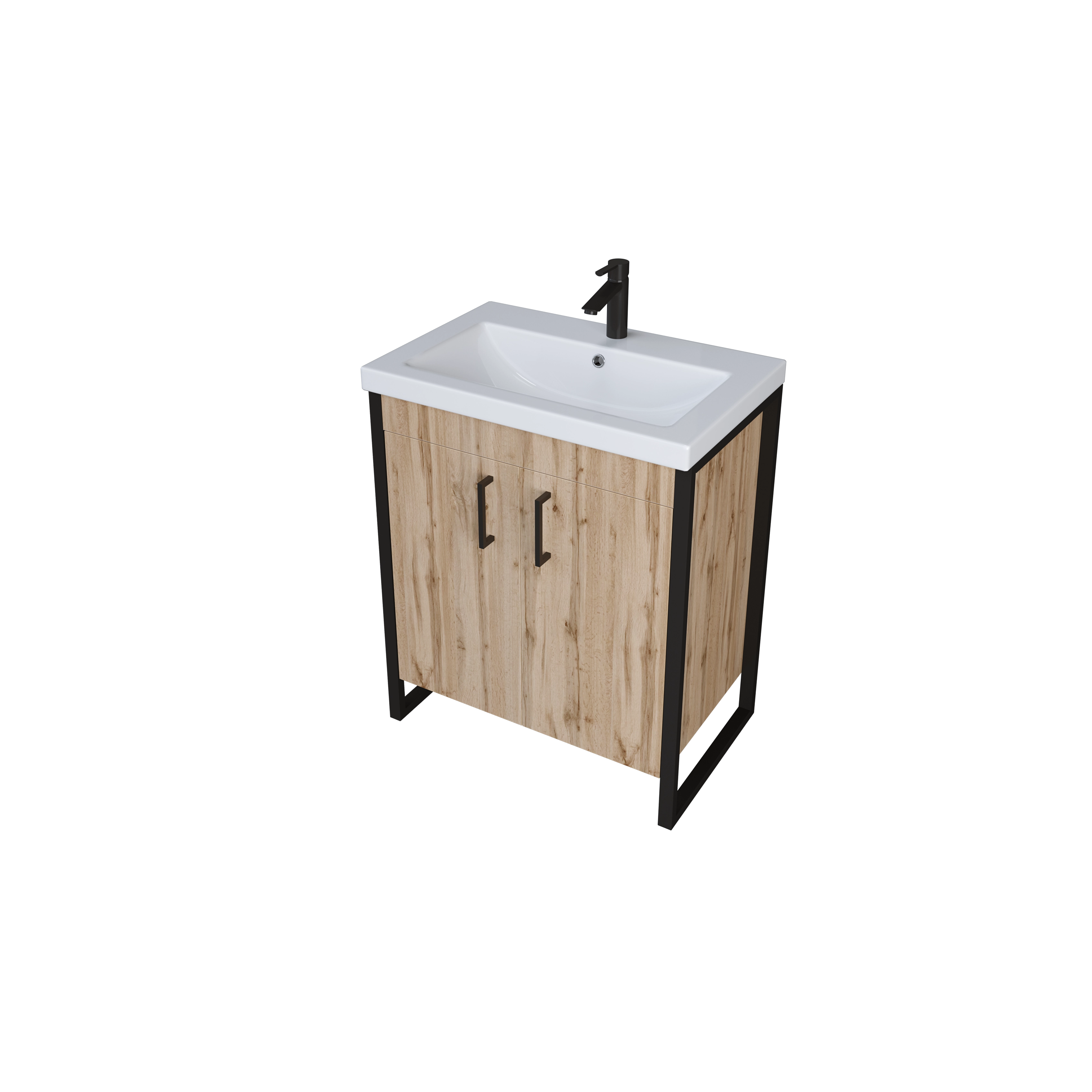 Тумба 1Marka Grunge Loft 70Н 2д Дуб Вотан