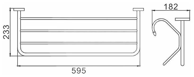 Полка для полотенец Frap F1924