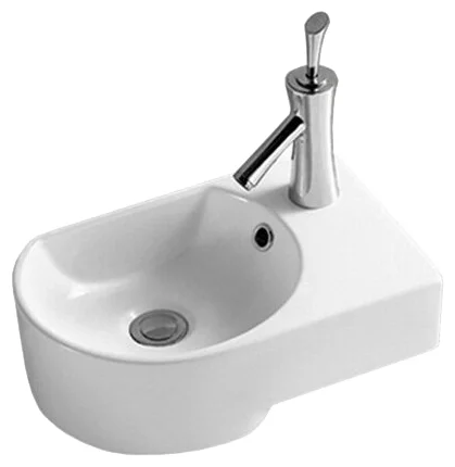 Подвесная раковина CeramaLux 41 N 9273L левая белая