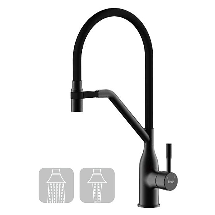 Смеситель для кухни Frap H97 F4497-6 черный