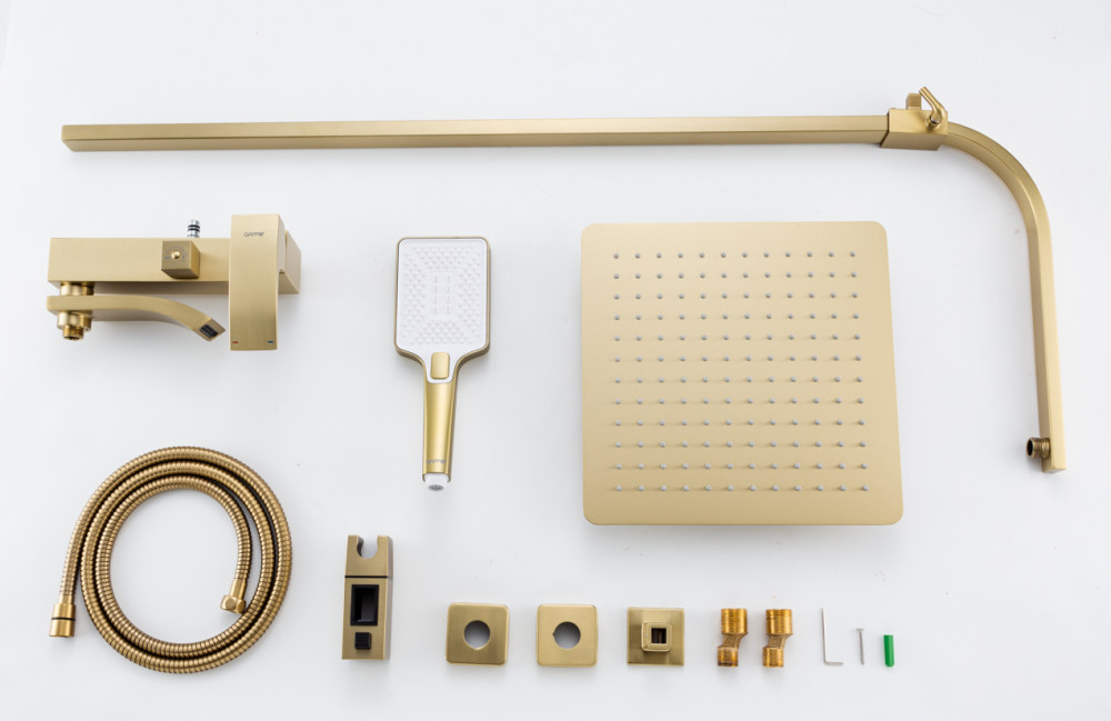 Душевая система Gappo G07-33 G2407-33 золотой сатин