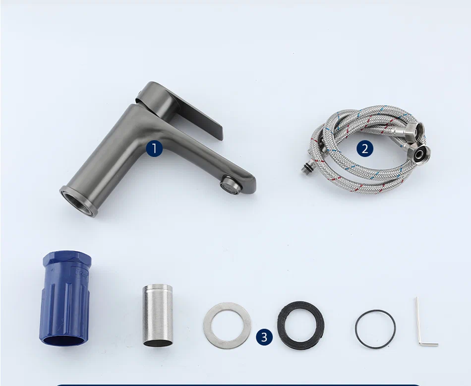 Смеситель для раковины Frap H806-9 F10806-9 оружейная сталь