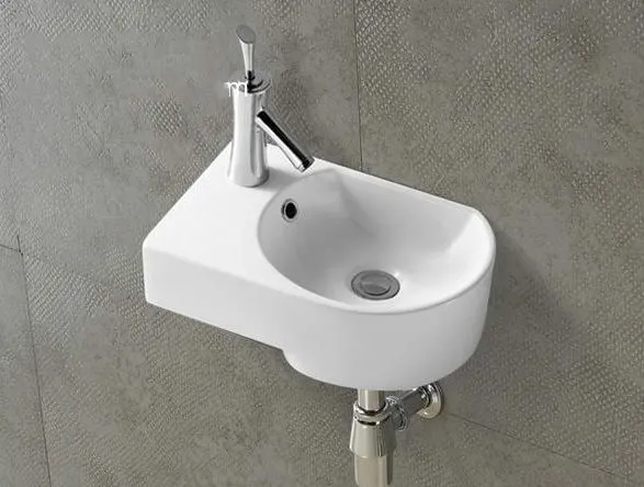 Подвесная раковина CeramaLux 41 N 9273R правая белая