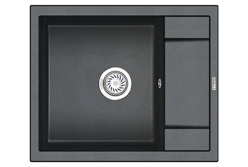 Кухонная мойка Granula GR-6002 Шварц (черный металлик)