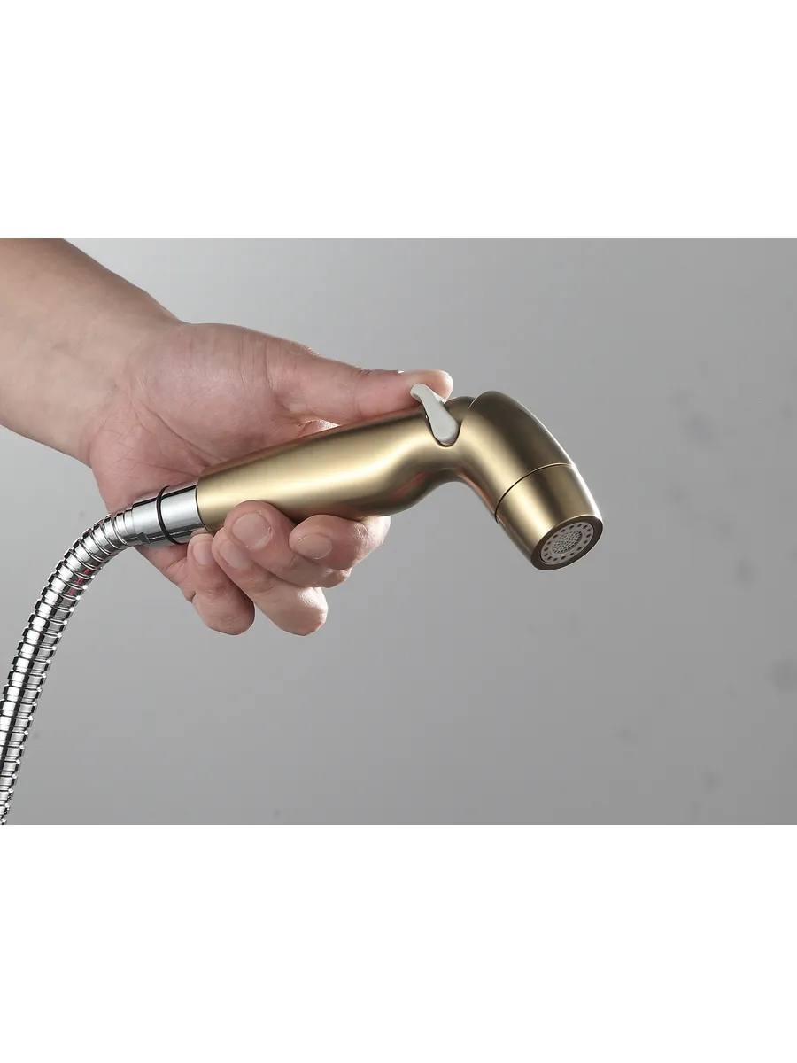 Гигиеническая лейка Gappo G37-3 золотой сатин