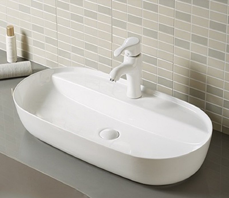 Накладная раковина CeramaLux 81,5 N D1347 белая