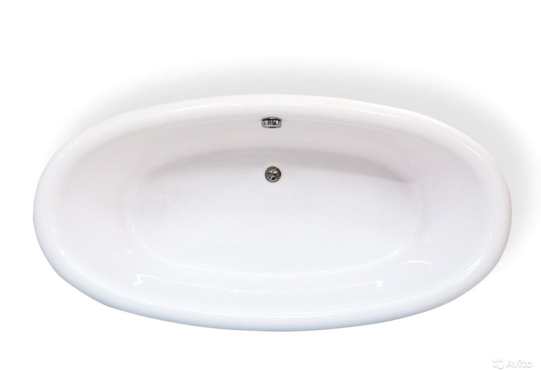 Ванна из литьевого мрамора Castone Неона 180*90 на подиуме