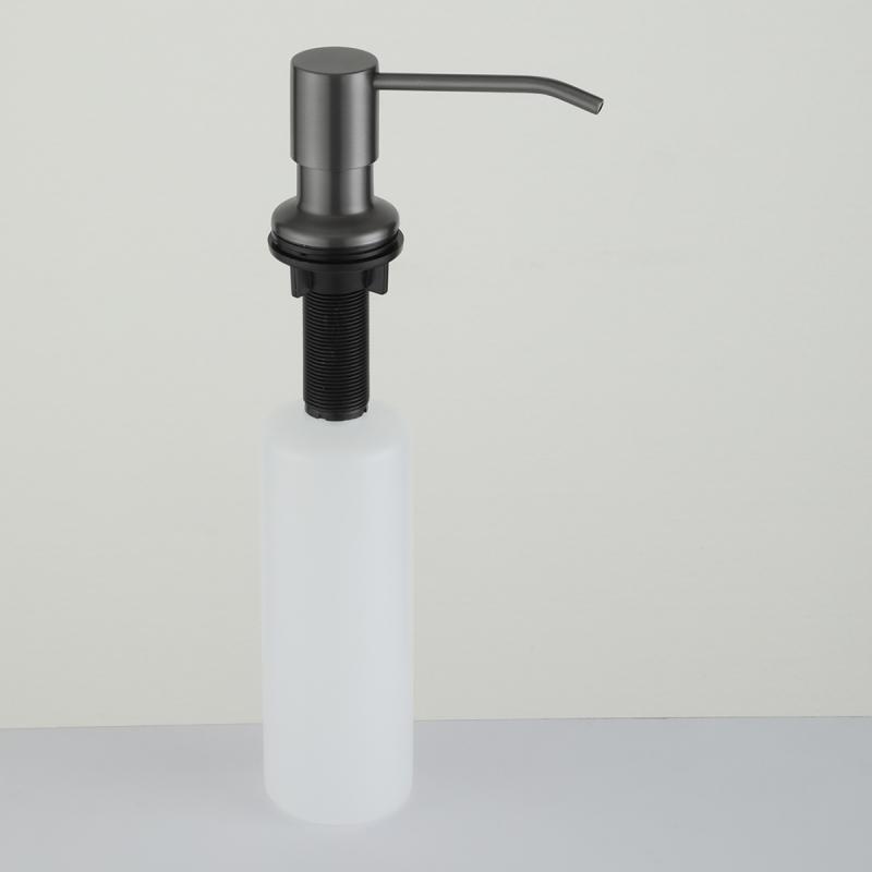 Дозатор жидкого мыла Frap F408-9 оружейная сталь