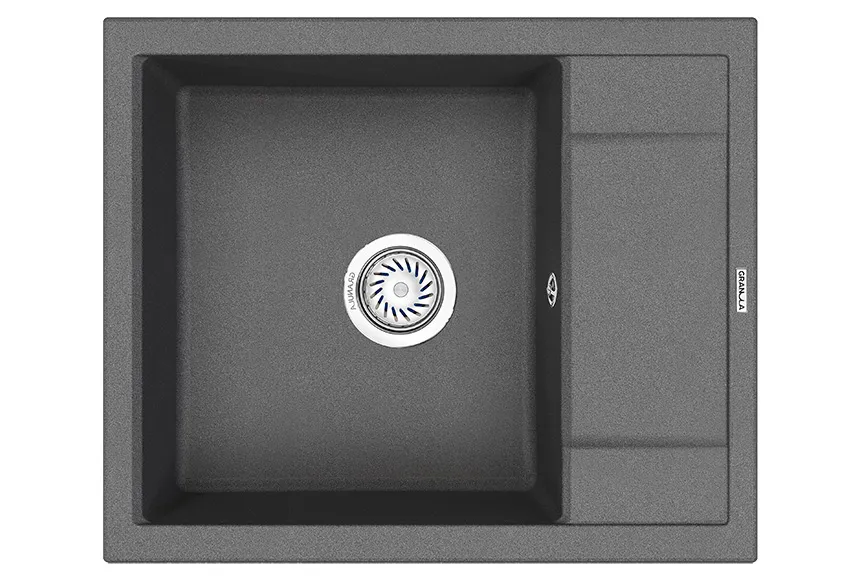 Кухонная мойка Granula GR-6002 Графит (черно-серый)