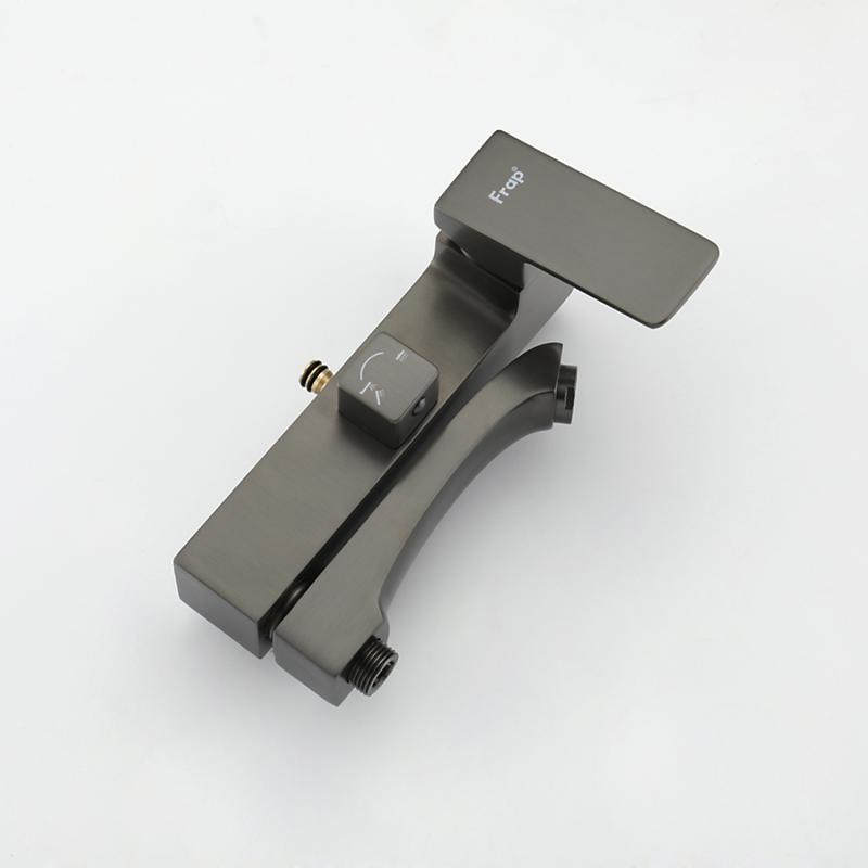 Душевая система Frap H76-9 F2476-9 оружейная сталь