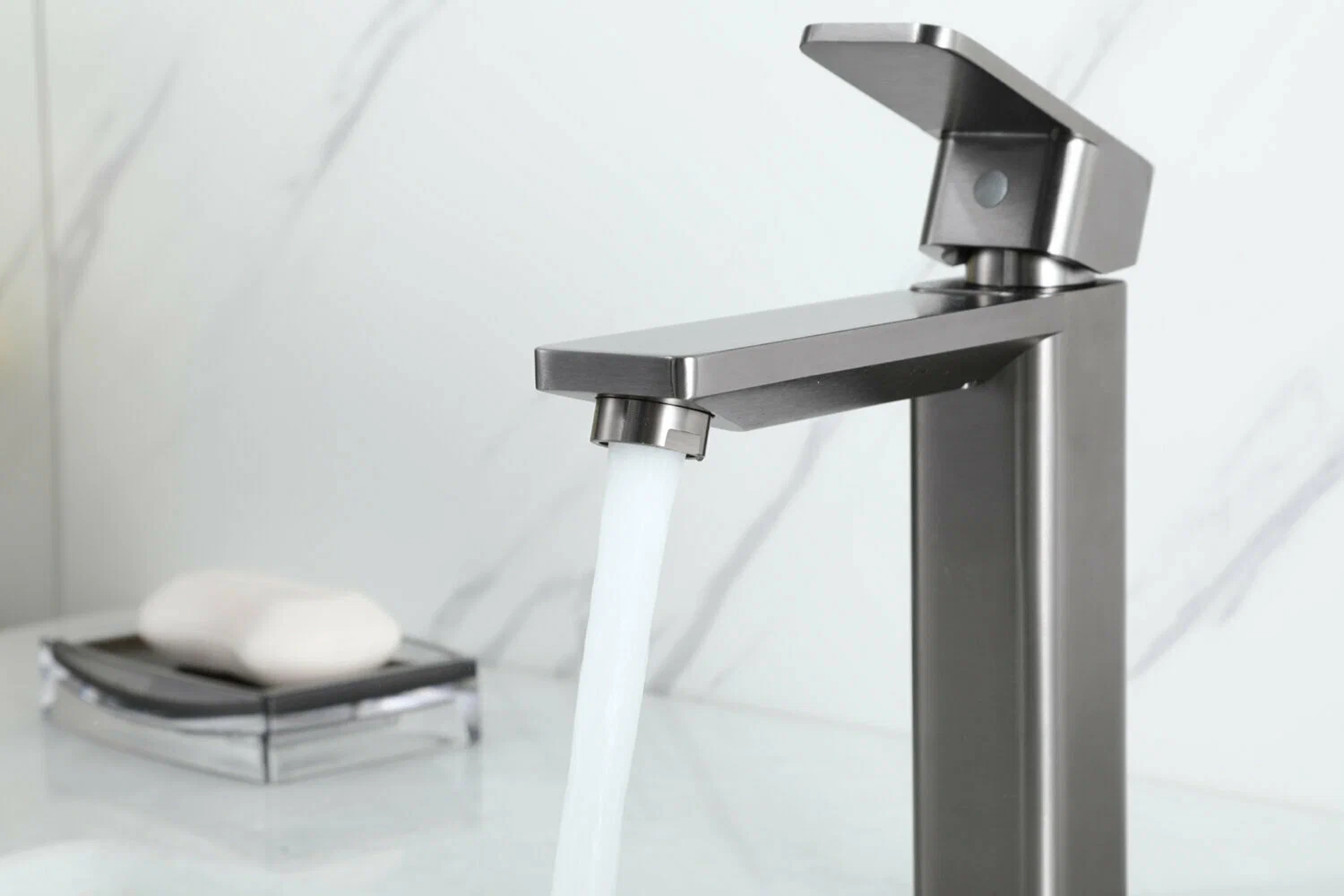 Смеситель для раковины Frap H202-9 F10202-9 оружейная сталь