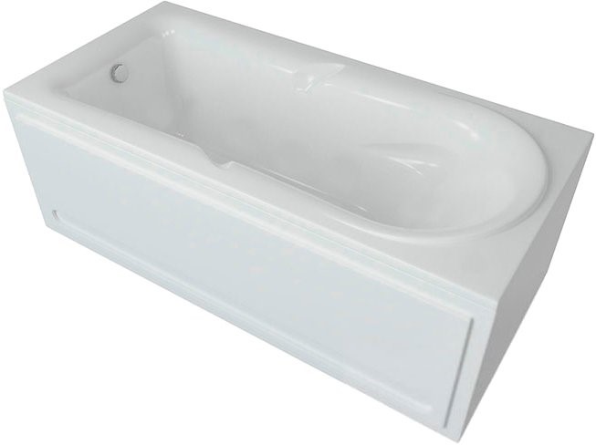 Акриловая ванна Aquatek Леда 170*80 (слив слева), с фронтальным экраном, каркасом, сифоном