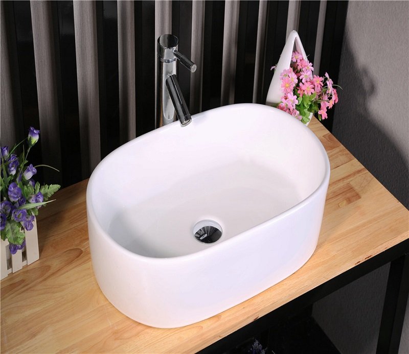 Накладная раковина CeramaLux 56,5 N 9025-1 белая