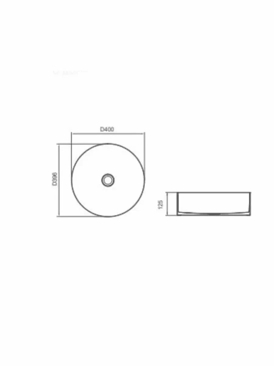 Накладная раковина D40 с донным клапаном Gappo GX101-3 золотой сатин