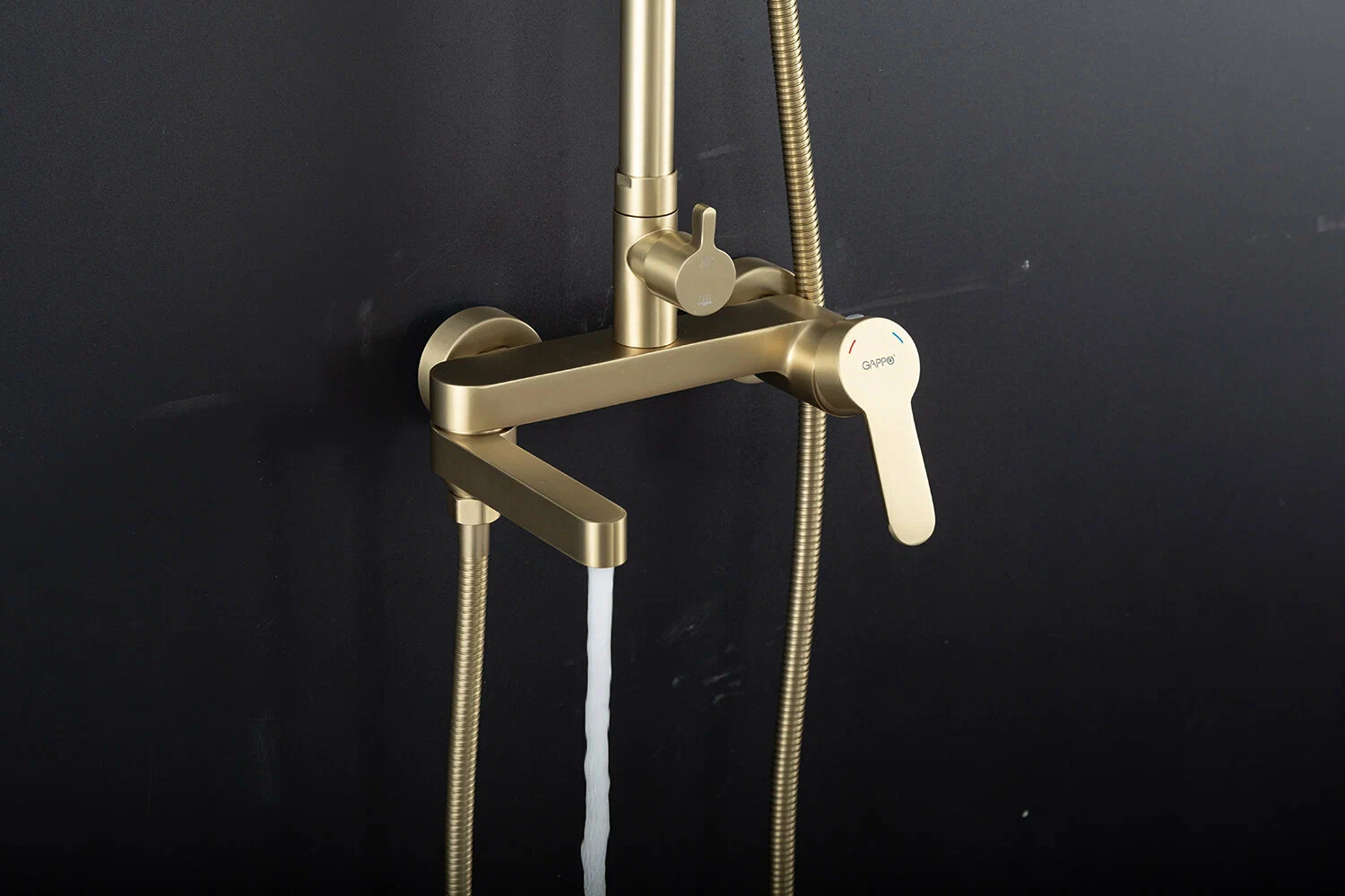 Душевая система Gappo G99-33 G2499-33 золотой сатин