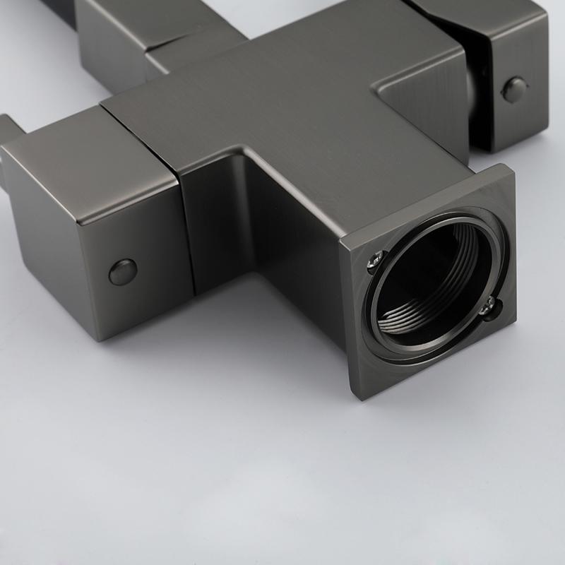 Смеситель для кухни с фильтром Gappo G95 G4395-39 оружейная сталь