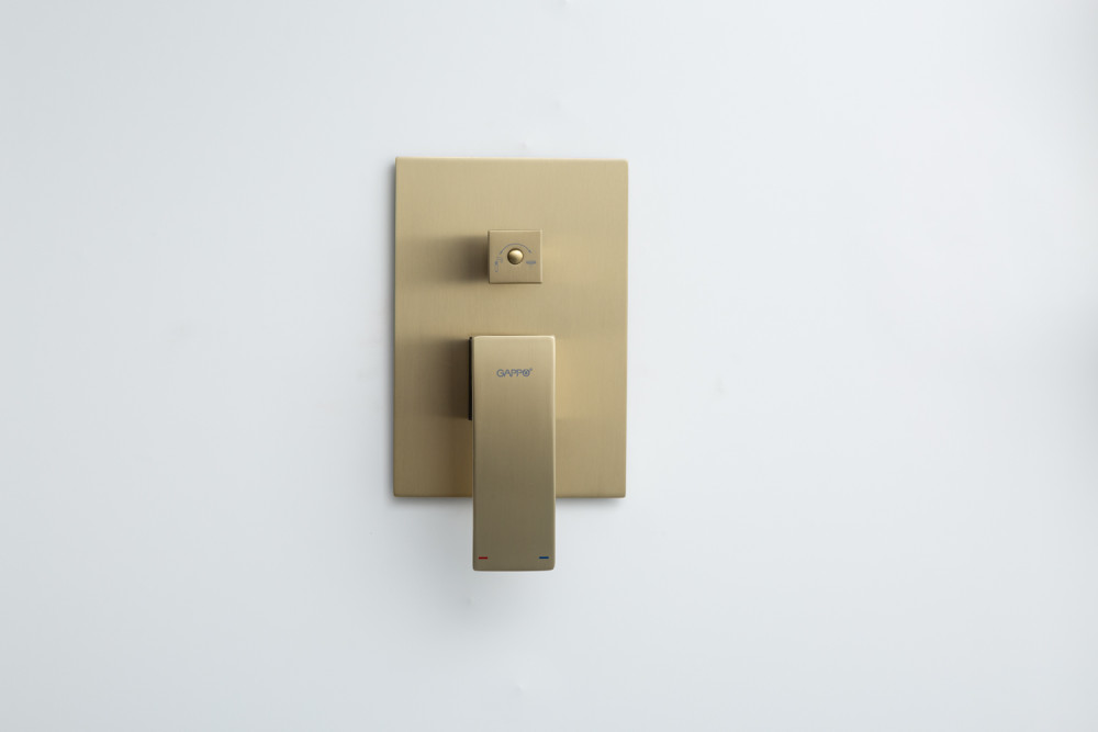 Встраиваемая душевая система Gappo G07-33 G7107-33 золотой сатин