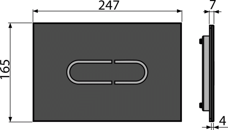 Сенсорная кнопка смыва инсталляции Alcaplast Night Light-1