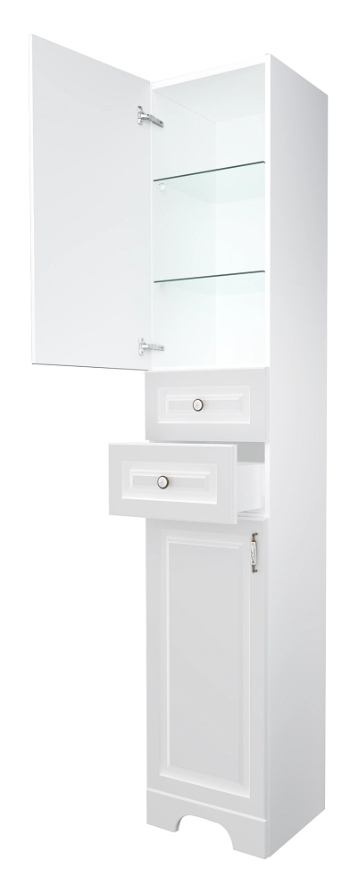 Пенал 1Marka Прованс 35Н 2д.2в.я. Белый глянец