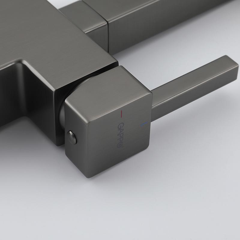 Смеситель для кухни с фильтром Gappo G95 G4395-59 оружейная сталь