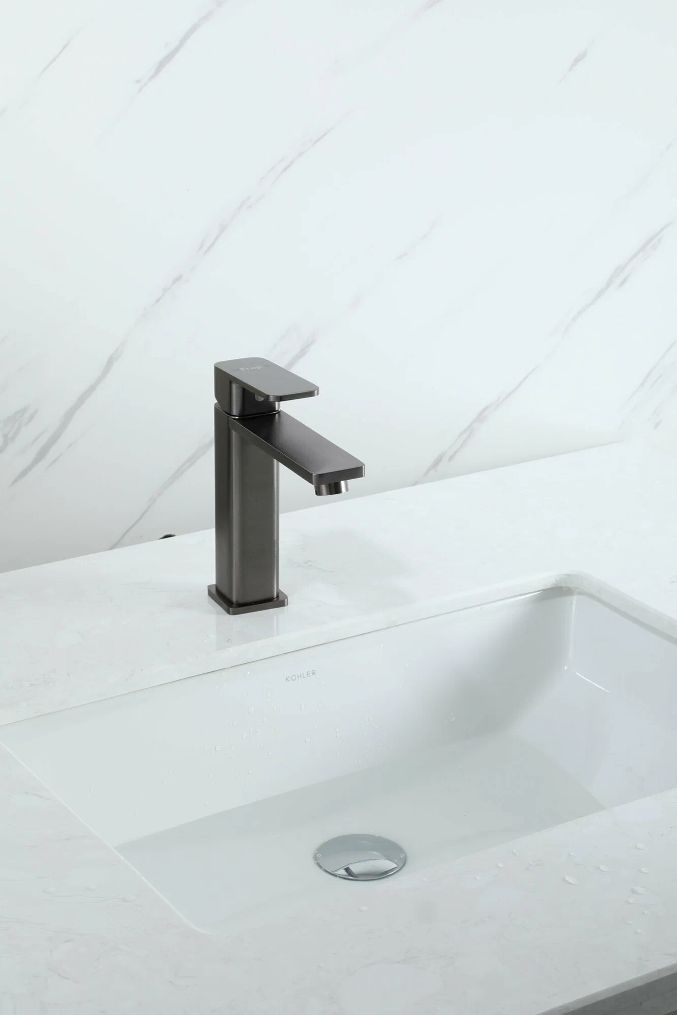 Смеситель для раковины Frap H202-9 F10202-9 оружейная сталь