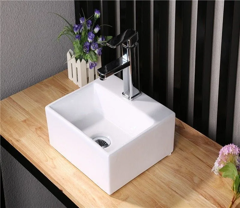 Подвесная/накладная раковина CeramaLux 33,5 N 9135 белая